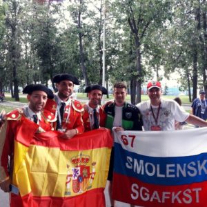 Спортсмены из Смоленска поддержали сборную России на Чемпионате мира по футболу
